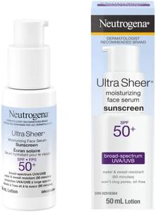 Neutrogena Ultra Sheer Moisturizing Face Serum Sunscreen SPF 50+ - with Vitamin E - UVA/UVB Protection - Fragrance Free - 50 mL