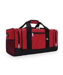 Everest Luggage Sporty Gear Bag - Large, Red/Black, Red/Black, One Size