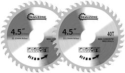 4.5" Angle Grinder Circular Saw Blade 40 Teeth Woodworking Saws Blade Carbide Saw Blade Saw blade for angle grinder 115mm for wood cutting 2pcs