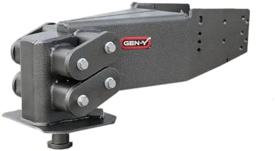 GEN-Y Hitch GH-8090 Executive Torsion-Flex King Pin Fifth Wheel Box, 6.5K - 8.5K Pin Weight, 30K Towing - Check Fitment Chart
