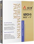 A-SUB Sublimation Paper 120G 8.5x11 Inch 110 Sheets for Sublimation Blanks Compatible with Sublimation Ink and Sublimation Printers