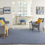 NOURISON Postiano Indoor/Outdoor Solid Navy Blue 5' x 7' Area Rug 5' x 7'