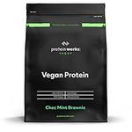 Protein Works - Vegan Protein Powder | Plant Based Protein Shake | Vegan Blend | Gluten Free | 16 Servings | Choc Mint Brownie | 500g