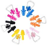 ARROWMAX 6 Sets Waterproof Silicone Swimming Earplugs Nose Clip Plugs,Ear & Nose Protector Swimming Sets