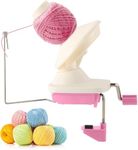 FLKQC Yarn Ball Winder Hand-Operated Yarn Ball Winder Swift Yarn Winder Needlecraft Yarn Ball Winder Manual Wool Winder (Pink)