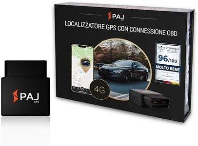 PAJ GPS - CAR OBD Finder 4G 2.0 – Localizzatore GPS Auto, Camion e altri Veicoli, Collegamento Diretto Presa OBD. Tracciamento Tempo Reale via App, Vari Allarmi Impostabili, 365gg Archivio Percorsi