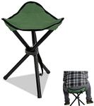 Kixre Folding Tripod Camping Stool, Super Compact Sports Stool for Outdoor Camping Walking Hunting Hiking Fishing Travel