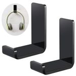 PARIKSHIT SUBLIMATION WITH DEVICE OF PS Headphone Stand Wall Mount (U-Shape - Pack of 2, Black)