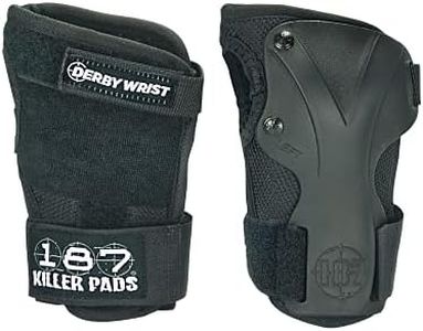 187 Killer Pads Derby Wrist Guard, Large, Black