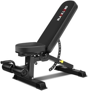 BLACK LORD Foldable Weight Bench for Incline Decline Flat Dumbbell Press, Adjustable FID Bench with 14 Positions for Full Body Exercise, Utility Fitness Equipment for Commercial & Home Gym, Max 450kg