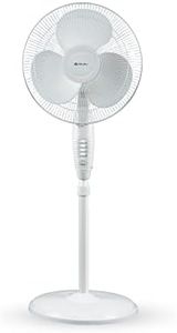 Bajaj Esteem 400 MM Oscillating Pedestal Fan For Home | Stand Fan With Tilt Mechanism | Voltage Protection | 100% Copper Motor | High Air Delivery | 3-Speed Control | 2 Yrs Warranty 【White】