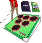 Golf Pong® - Fun Yard Games - Backyard Games for Young Adults, Fathers & Golfers, Includes 16 Velcro Golf Balls, Putting Mat & Case - Easy Assembly, Casual Home Golf Games for Adults Outdoor & Indoor