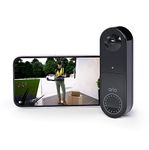 Arlo Essential Wireless Video Doorbell Security Camera, 1080p HD, WiFi, 2 Way Audio, Smart Package & Motion Detection, Loud Siren, Night Vision, Free Trial of Arlo Secure, Black