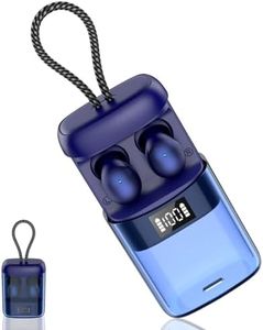 WXQZXO Sleep Earbuds Bluetooth 6.0 in Ear, Mini Sleep Headphones with Sleep Monitor and APP, 2026 Sleep Ear Buds for Side Sleepers, 48H Playtime Sleep Earphones with Sleep Mode, Personal Alarm, Blue