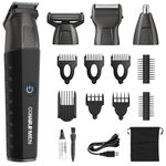 Conair Men All-in-One Trimmer for Men - Nose Hair, Beard, Mustache, Body Hair Trimmer - 16 Piece Men's Grooming Kit for Manscaping- Showerproof - Rechargeable