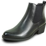 kozi Canada Women Waterproof Ankle Dress Bootie Chelsea Boot CHLOE-2 Fall Boot Double Gore Black Women Size 10