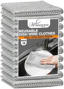 Himayya Reusable Stainless Steel Scrubber for Utensils – Heavy Duty Non-Scratch Dish Washing Scrub | Scrubber for Kitchen | Durable Steel Wire Dish Cloth | Dish Wash Scrub (Pack of 6)