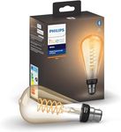 Philips Hue White Filament Single Smart LED Giant ST64 [ST72] Bulb [B22 Bayonet Cap] with Bluetooth, Compatible with Alexa, Google Assistant, Apple HomeKit