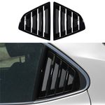 DLOVEG Rear Side Window Louvers Compatible for 2018 2019 2020 2021 2020 2023 2024 Toyota Camry Accessories Air Vent Scoop Cover Louver (Bright Black)