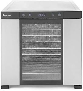 SousVideTools | 10 Tray Stainless Steel Dehydrator | Food Dryer | Touch Panel, Timer & Thermostat Control | Drying Fruit, Meat and Vegetables
