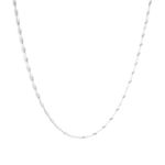 Clara 925 Sterling Silver Twisted Chain Necklace in 18 inches |Gift for Women and Girls| With Certificate of Authenticity and 925 Stamp