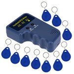 LIBO Handheld 125khz RFID Duplicator Key Copier Reader Writer ID Card Cloner Programmer + 10pcs Writable EM4305/T5577 Key Cards Keyfobs