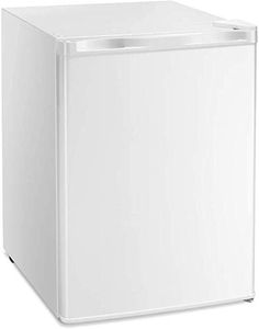 Antarctic Star Upright Freezer 2.1 Cu.ft, Compact Mini Freezer with Reversible Single Door, Temperature Control, Removable Shelves, Small freezer Stainless Steel for Dorms Home Office, White