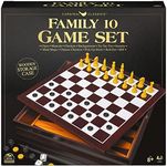 Cardinal Classics Wooden 10 Game Set in Cabinet