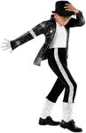 Morph - Pop King Costume for Kids - Kids 80s Outfits For Boys - 80s Costumes For Kids - 80s Costume Kids - Boys Disco Costume M