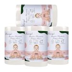 Kawigo Diaper Liner Rayon Made From Bamboo Diaper Liners Soft for Baby Cloth Diaper Inserts11.8x7.1 Inch 4 Rolls 400 Sheets Fragance Free and Chlorine Free Disposable