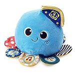 KiddoLab Octopus Plush Animal Toy - Educational Cute Plushies for Learning ABC, Numbers, Nursery Rhymes - Octopus Plush Sensory Toy for Babies 6 Months & Above