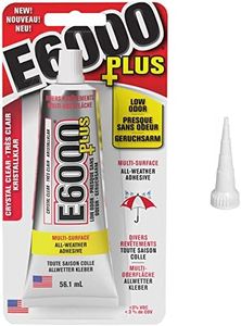 E6000 Plus Craft Glue and Original Snip Tip Nozzle Fabric,Wood, Jewellery, Glass, Gems, Beads Adhesive (56.1ml)