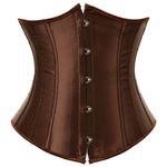 KUOSE Women's Plus Size Underbust Satin Waist Cincher Corset Shaper Top Bustier