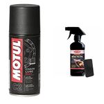 Motul C2 Chain Lube for All Bikes (150 ml) + Sheeba Bike & Scooter Complete Body Polish (200 Ml)