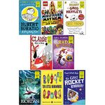 World Book Day 2019 - 8 Books Collection Set (Hubert Horatio, LEGO Minifigure Mayhem, Diary of Greg Heffley's Best Friend, Claude Best in Show, Nought Forever, The Great Rocket Robbery, Percy Jackson