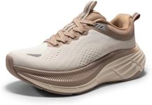 NORTIV 8 Women's Walking Shoes Cushion Comfortable ActiveBreeze Running Tennis Shoes Non-Slip Workout Gym Sports Athletic Breathable Sneakers,Size 7.5,Beige/Khaki,SNWS248W