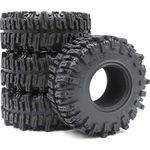 4pcs RC 2.2 Mud Slingers Tires Tyres Height 124mm / 4.88'' for 1:10 Crawler Traxxas TRX-4 / Axial SCX10