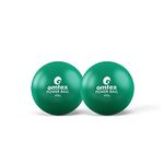omtex Weighted Balls 800g for Power Hitting, Batting and Pitching Training Suitable for Teenager & Athlete, Build Strength and Muscle, Improve Technique and Form (Green Pack of 2)