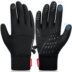 Anqier Winter Gloves,Newest Windproof Warm Touchscreen Gloves Men Women For Cycling Running Outdoor Activities