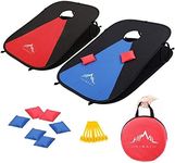 Himal Collapsible Portable Corn Hole Boards with 8 Cornhole Bean Bags (3 x 2-feet)