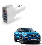 Kozdiko USB Car Fast Charger 4 Ports Multi Sockets 36W 4.1 Charger All Andriod & i-Os Smartphones for Renault Kiger