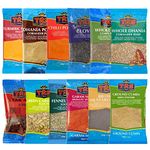 PNS Premium Indian Spice Kit - 12 Essential Indian Spices - Premium Quality - Perfect Refill for Kitchen Spice Tins, Masala Dabba (PREMIUM SPICE KIT, 100 g (Pack of 12))