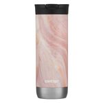 Contigo Huron 2.0 Couture Stainless Steel Travel Mug with Leak-Proof SnapSeal Lid, Vacuum-Insulated Tumbler for Coffee and Tea, Pink Marble, 20 oz (591 mL)