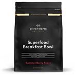 Protein Works - Superfood Breakfast Bowl , Nutrient Dense Natural Breakfast , High Protein Breakfast , High In Fibre , 10 Servings , Summer Berry Feast , 600g