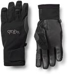 Rab VR Gloves - Vapour-Rise Softshell Breathable Gloves for Skiing & Mountaineering - Black - Small