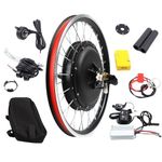 Fridgestea 20 Inch E-Bike Front/Rear Wheel Conversion Kit, Electric Bike Hub Motor Brushless & Toothless Motor Set for V brake & Disc brake, without Battery (Rear Wheel | 36V 250W)