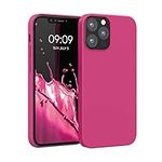 kwmobile Case Compatible with Apple iPhone 12 / iPhone 12 Pro Case - TPU Silicone Phone Cover with Soft Finish - Raspberry Pink