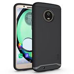 TUDIA Merge Designed for Motorola Moto G6 Case, Rugged Slim Drop Protection Phone Case Cover for Motorola Moto G6 (Matte Black)