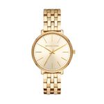 Michael Kors Pyper Three-Hand Stainless Steel Watch, Gold/38mm, One Size, Minimalist,Quartz Movement