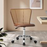 Oikiture Rattan Office Chairs with 